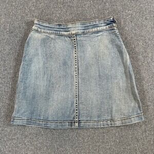 Wilfred Free Skirt Women 00 DMF7-7289-27 Light Wash Blue Denim Mini Side Zip